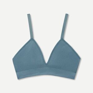 Bombas seamless triangle bralette small/medium grey surf blue s/m new